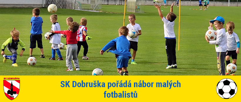SK Dobruška pořádá nábor malých fotbalistů
