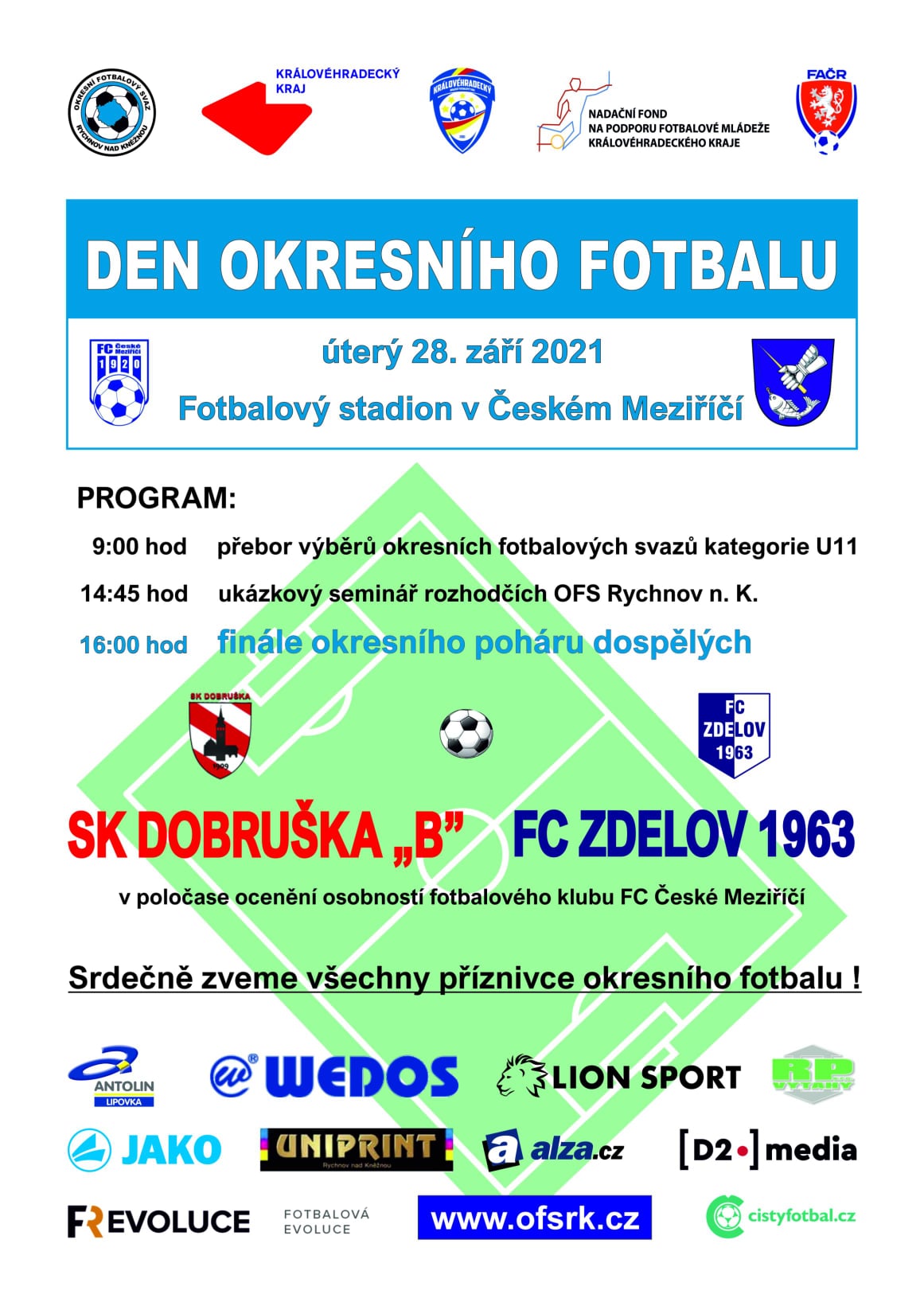 Béčko ve finále okresního poháru